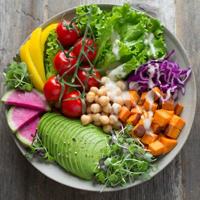 Supergreens lettuce salad base — 20 calories