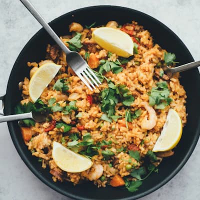 Cilantro-lime white rice — 210 calories per serving